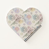 Pastel Wildflower Collage – Chic Floral Geometric Notitieboek (Achterkant)