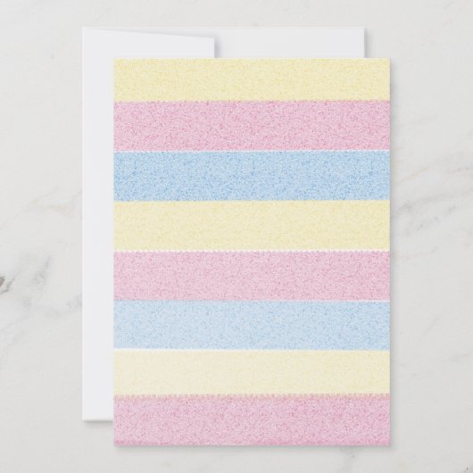 Pastel Wildflower Florals Neutraal Baby shower Kaart (Achterkant)