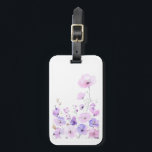 Pastel Wildflower Garden Soft Floral Bloom Bagagelabel<br><div class="desc">Soft pastel wildflowers arranged in a calm botanical composition. Delicate petals and light watercolor textures create a gentle nature atmosphere inspired by spring gardens and blooming meadows.</div>