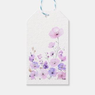 Pastel Wildflower Garden Soft Floral Bloom Cadeaulabel
