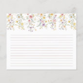 Pastel Wildflower Garden Vrijgezellenfeest Recept  (Achterkant)