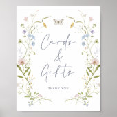 Pastel Wildflower Kaarten en geschenken Poster (Voorkant)