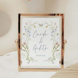 Pastel Wildflower Kaarten en geschenken Poster