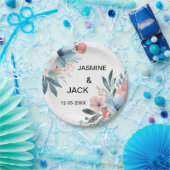 Pastel Wildflower Lijst Bruiloft Papieren Bordje (Feest)