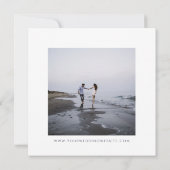 Pastel Wildflower Lijst Bruiloft Save The Date (Achterkant)