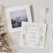 Pastel Wildflower Lijst Bruiloft Save The Date