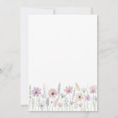 Pastel Wildflower Love in Bloom Bridal Shower Kaart (Achterkant)