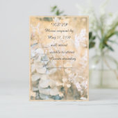 Pastel Wildflower Meadow Bruiloft rsvp kaart (Staand voorkant)