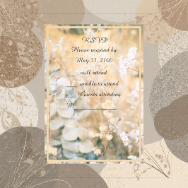 Pastel Wildflower Meadow Bruiloft rsvp kaart