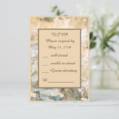 Pastel Wildflower Meadow Bruiloft rsvp kaart (Staand voorkant)