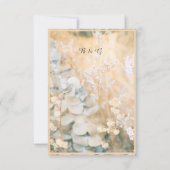 Pastel Wildflower Meadow Bruiloft rsvp kaart (Achterkant)