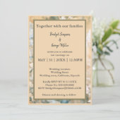 Pastel Wildflower Meadow Bruiloft uitnodiging (Staand voorkant)