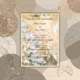 Pastel Wildflower Meadow Bruiloft uitnodiging