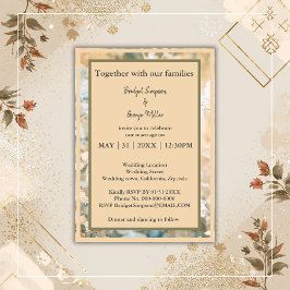 Pastel Wildflower Meadow Bruiloft uitnodiging