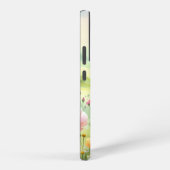 Pastel Wildflower Meadow Landscape Samsung Galaxy Hoesje (Rechterkant)