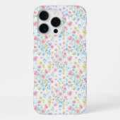 Pastel Wildflower Meadow Pattern iPhone Hoesje (Achterkant)
