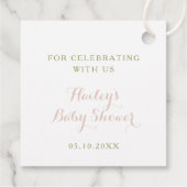 Pastel Wildflower Monogram Crest Bedankt Bedankjes Labels (Achterkant)