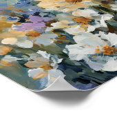 Pastel Wildflower olieverf Poster (Hoek)