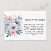 Pastel Wildflower Vrijgezellenfeest Display Douche Informatiekaartje (Voorkant)