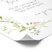 Pastel Wildflower Vrijgezellenfeest Mimosa Bar Poster (Hoek)