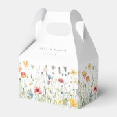 Pastel Wildflower Wedding Favor Boxes Bedankdoosjes (Achterkant)