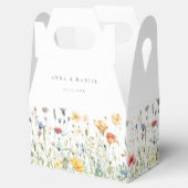Pastel Wildflower Wedding Favor Boxes Bedankdoosjes (Geopend)