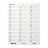 Pastel Wildflower Wedding Return Address Etiket (Full Sheet)
