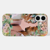 Pastel Wildflower Wedding Verloving Foto Lijst Case-Mate iPhone Case (Achterkant (horizontaal))