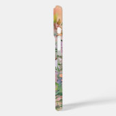 Pastel Wildflower Wedding Verloving Foto Lijst Case-Mate iPhone Case (Achterkant / Links)
