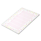 Pastel Wildflower Weekplanner Notitieblok Roze (Schuin)