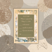 pastel wildflower weide bruiloft RSVP kaartje