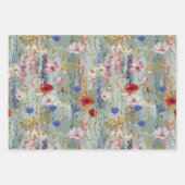 Pastel Wildflower Wrapping Paper Set (Voorkant 3)