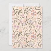 Pastel Wildflowers Afstudeerfeest Kaart (Achterkant)