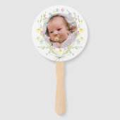 Pastel Wildflowers doop Handwaaier (Voorkant)