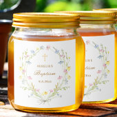 Pastel Wildflowers doop Likeurfles Etiket