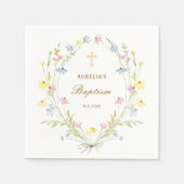 Pastel Wildflowers doop Servet (Voorkant)