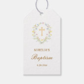 Pastel Wildflowers Doopcadeau Labels Cadeaulabel (Voorkant)