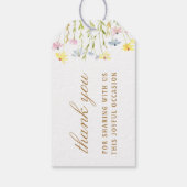 Pastel Wildflowers Doopcadeau Labels Cadeaulabel (Achterkant)