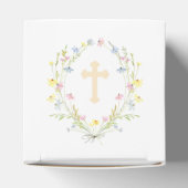 Pastel Wildflowers Doopsel Kubus Bedankdoosjes (Bovenkant)