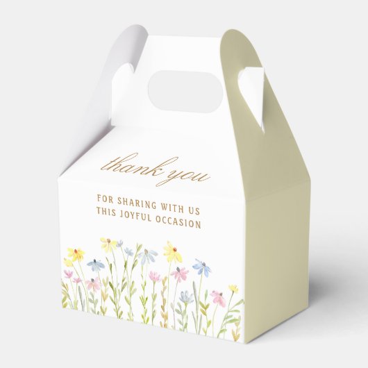 Pastel Wildflowers dooptafel Bedankdoosjes (Achterkant)