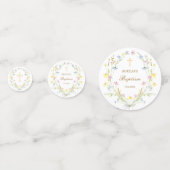 Pastel Wildflowers dooptafel Confetti (Achterkanten)