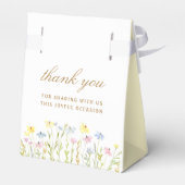 Pastel Wildflowers Dooptent Bedankdoosjes (Achterkant)