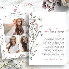 Pastel Wildflowers Foto Bedankkaart