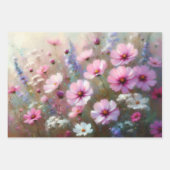 Pastel Wildflowers Impressionist Decoupage Inpakpapier Vel (Voorkant)