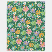 Pastel Wildflowers in roze Paarse Sinaasappel en g