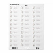 Pastel Wildflowers Retour Adres Label (Full Sheet)