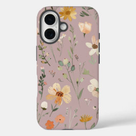 Pastel Wilflowers iPhone 16 Hoesje