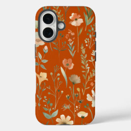 Pastel Wilflowers iPhone 16 Hoesje
