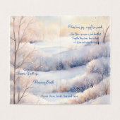 Pastel Winter Impressies:  minimalistisch Kaart (Binnenkant ongevouwen)