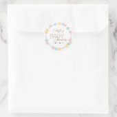 Pastel Winter Wonderland Baby shower Envelope Seal Ronde Sticker (Tas)